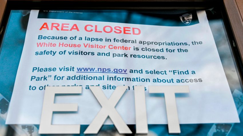 A sign is displayed on a government building that is closed because of a US government shutdown in Washington, DC, on December 22, 2018. - The partial US government shutdown is set to stretch on through Christmas as the Senate adjourned with no deal to end it in sight. (Photo by ANDREW CABALLERO-REYNOLDS / AFP) (Photo credit should read ANDREW CABALLERO-REYNOLDS/AFP/Getty Images)