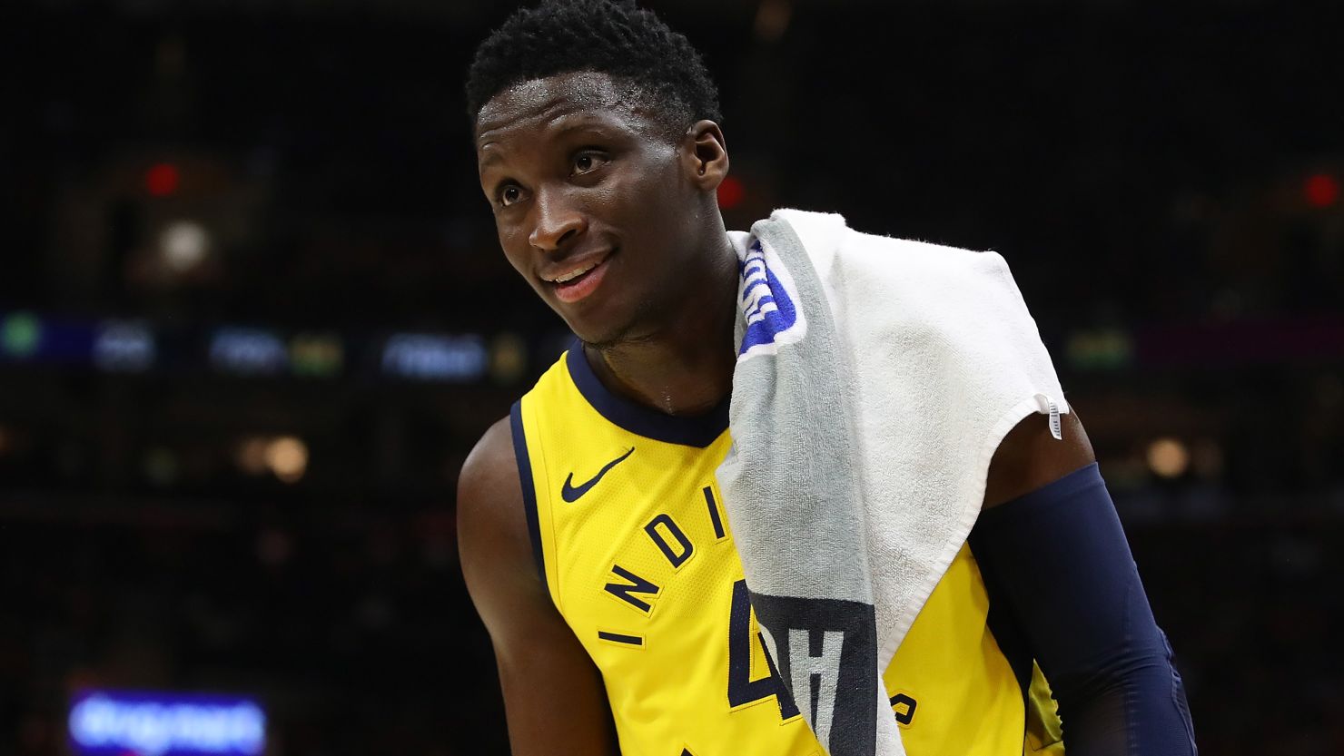 Victor Oladipo received the car when he won the NBA's Most Improved Player Award.