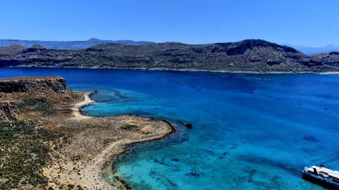 Balos is one of the most beautiful beaches in Crete.