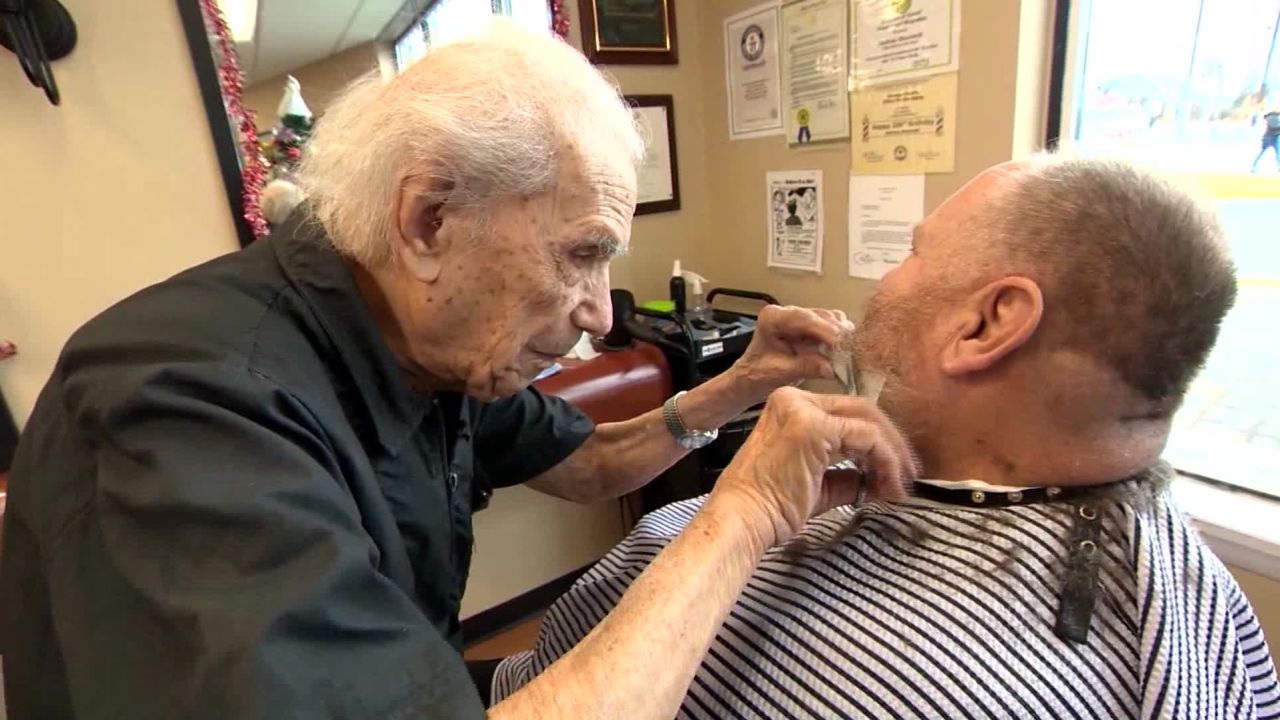 Anthony Mancinelli set the world record for being the oldest practicing barber.