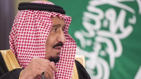 King of Saudi Arabia, Salman bin Abdulaziz Al Saud in Kuwait City, Kuwait, on December 8, 2016.