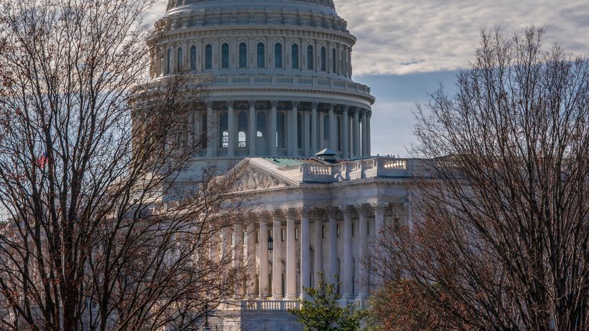 The Capitol is seen from the Russell Senate Office Building in Washington, Thursday, December 27, during a partial government shutdown.