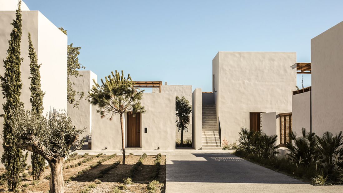 <strong>Casa Cook Kos, Greece: </strong>Highlights include a spa with a hammam and sauna, a farm-to-table Mediterranean restaurant and a communal pool with a thatched-roof bar and lounge, where local DJs spin tunes.