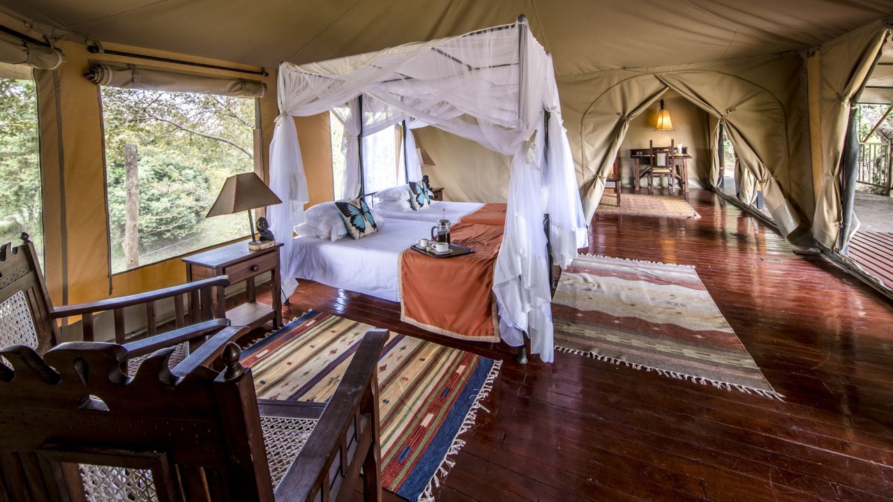 <strong>Ashnil Mara Camp, Masai Mara, Kenya: </strong>This luxury tented camp in Kenya proves that going on an African safari doesn't need to break the bank.