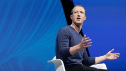 Mark Zuckerberg attends the Viva Tech start-up and technology gathering at Parc des Expositions Porte de Versailles on May 24, 2018 in Paris, France. 