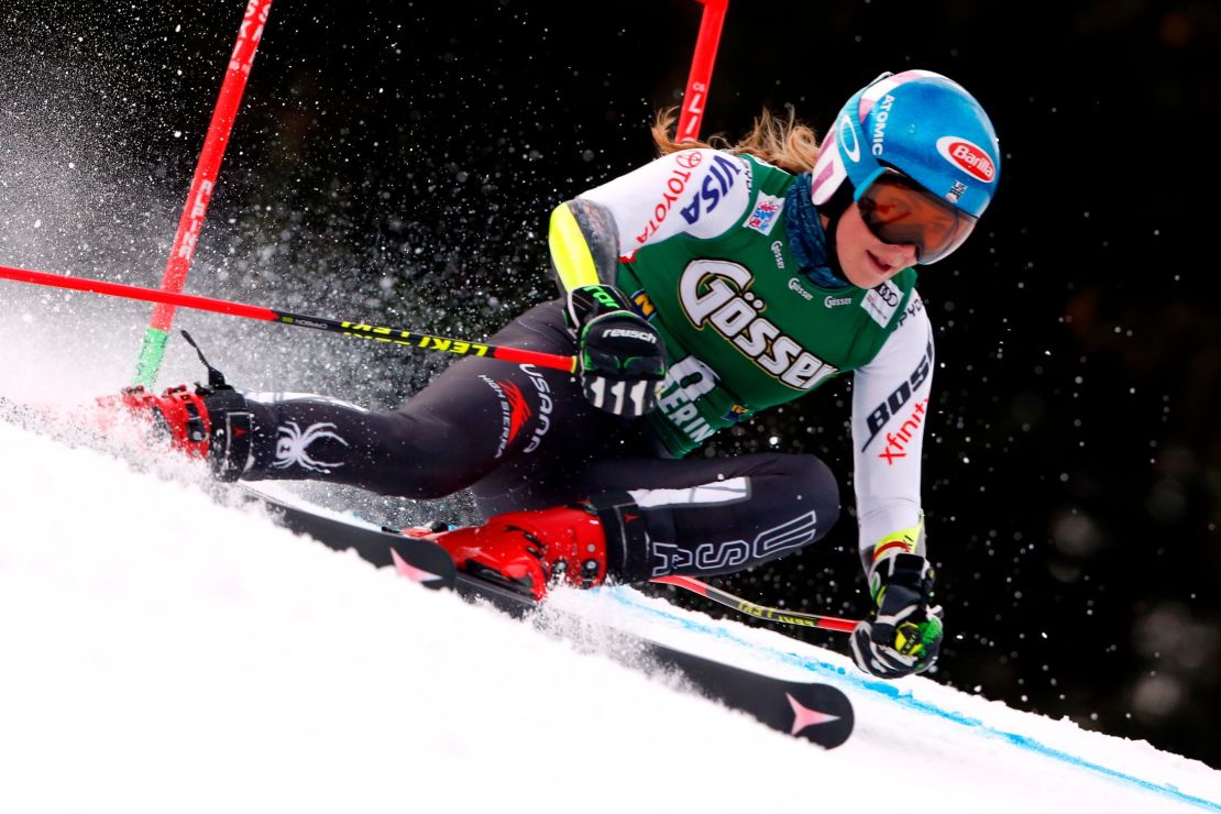 Mikaela Shiffrin saw her five-race unbeaten run come to an end in Austria. 