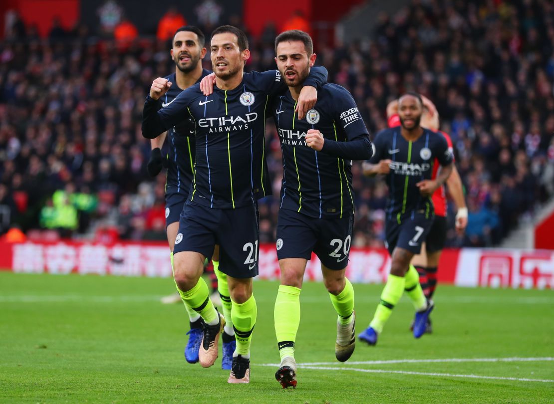 David Silva put Manchester City on the way to victory at Southampton by scoring an early opener. 