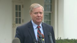 Sen. Lindsey Graham speaks to the media following a lunch/meeting with President Trump.  Timecode:  15:18:18;22 - 15:31:18;04