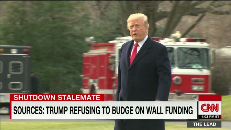 Sources: Trump Refusing To Budge On Wall Funding, No Deal Coming On ...