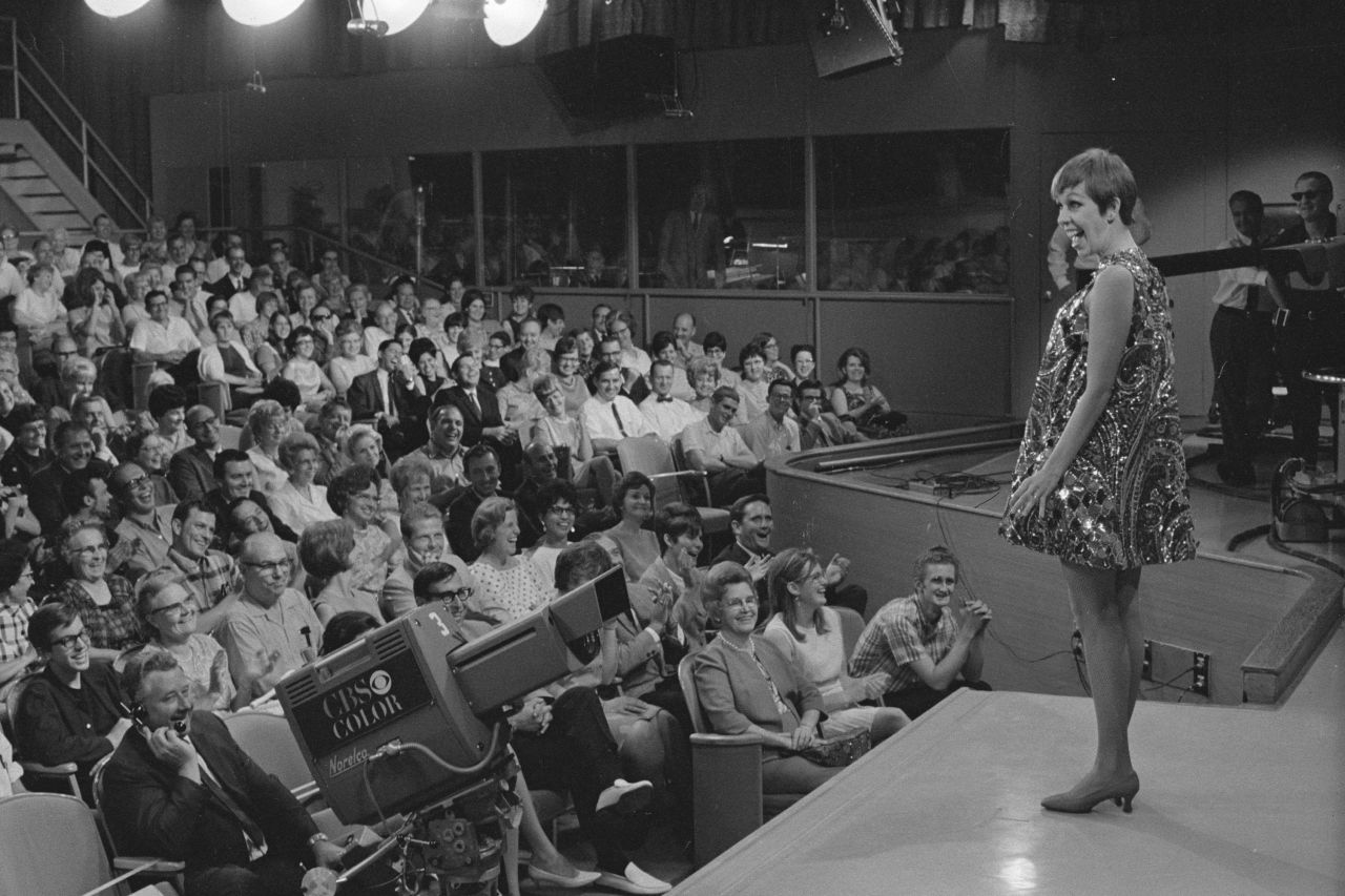 Burnett interacts with the audience of her new variety show, "The Carol Burnett Show," in 1967. The show aired for 11 years and brought together Burnett's gifts for comedy, acting and song.