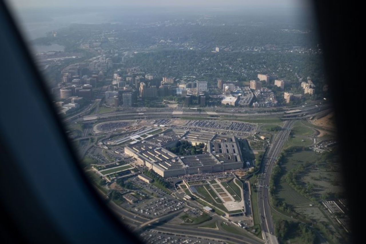 The Pentagon building in Arlington, Virginia, on April 21.