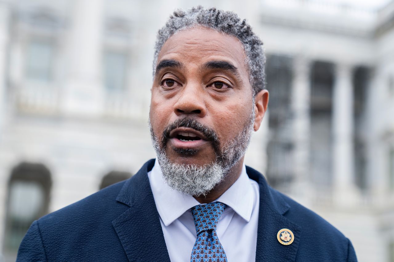 Steven Horsford is seen outside the US Capitol after the last votes before the August recess on July 25.