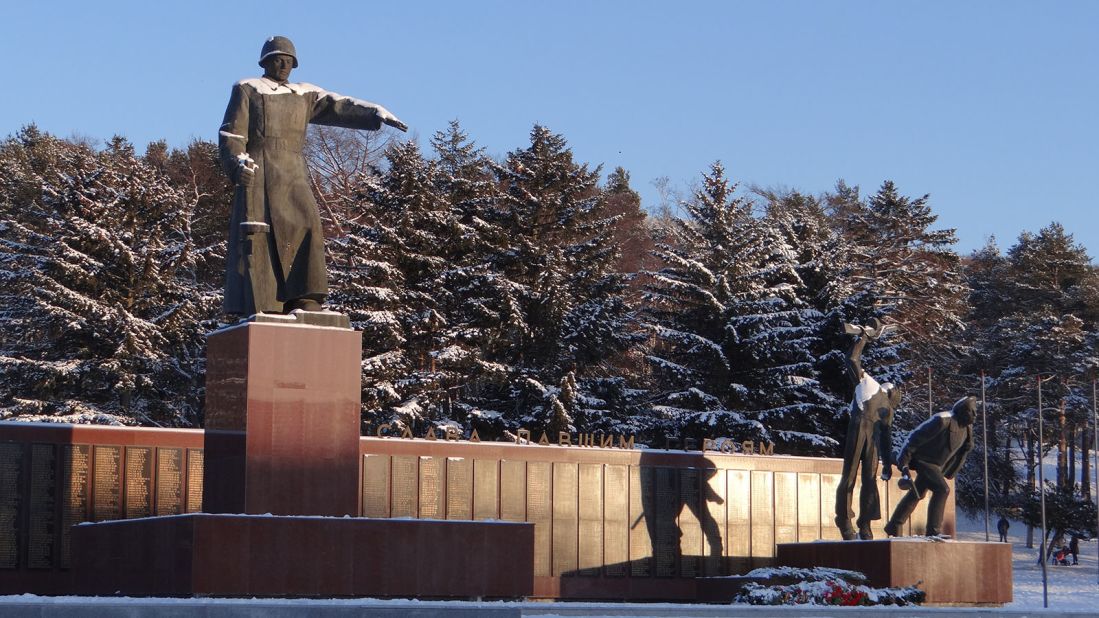 <strong>War memorial:</strong> However, for Sakhalin WWII has an added significance. In 1945, the city became Russian again after four decades of Japanese rule, when the island was known as Karafuto and Yuzhno-Sakhalinsk as Toyohara.