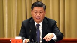 China's President Xi Jinping speaks during an event to commemorate the 40th anniversary of the Message to Compatriots in Taiwan at the Great Hall of the People in Beijing on January 2, 2019. - Taiwan's unification with the mainland is "inevitable", President Xi Jinping said on January 2, warning against any effort to promote the island's independence and saying China would not renounce the option of military force to bring it into the fold. (Photo by Mark Schiefelbein / POOL / AFP)        (Photo credit should read MARK SCHIEFELBEIN/AFP/Getty Images)