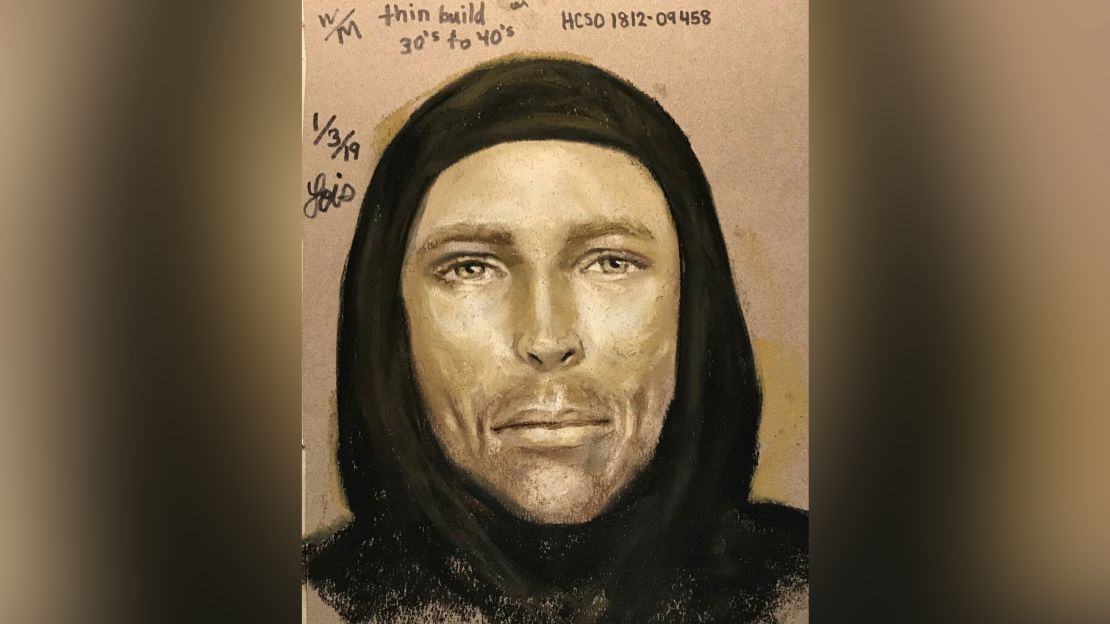 Authorities released this composite sketch of the suspect in the killing of Jazmine Barnes.