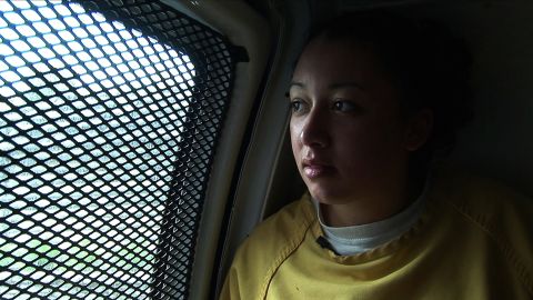 Cyntoia Brown in the back of a van, during her criminal trial in 2006.
