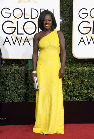 Y for Yellow: It really shouldn't work on a red carpet, but the color yellow has been consistently popular in recent years. And 2017 was a particularly strong year for the hue, when the likes of Natalie Portman, Reese Witherspoon and Viola Davis (pictured, in Michael Kors) all showing up in yellow dresses. 
