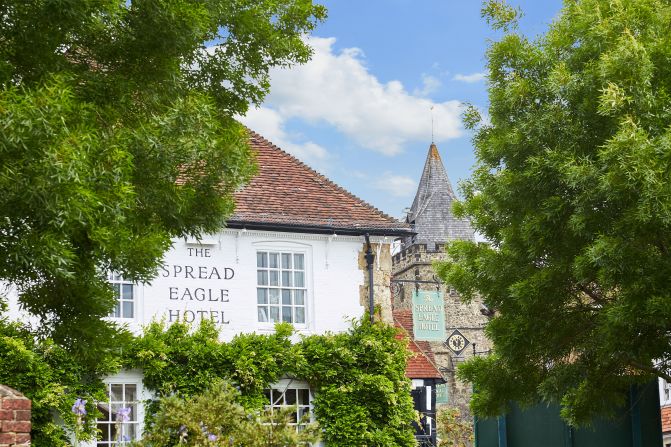 <strong>The Spread Eagle, Sussex, England: </strong>British Royal connections, of a historic variety, are found in one of England's oldest coaching inns, The Spread Eagle Hotel & Spa.