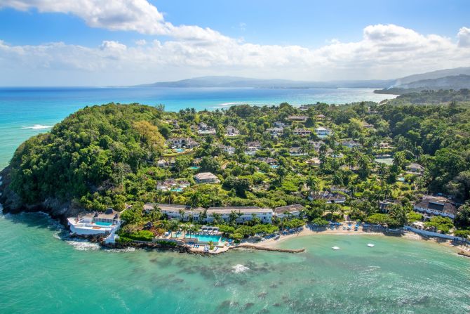 <strong>Round Hill Hotel and Villas, Montego Bay, Jamaica: </strong>Round Hill Hotel and Villas sits in a verdant 110-acre peninsula west of Jamaica's Montego Bay. John F. and Jackie Kennedy stayed in Villa 25.