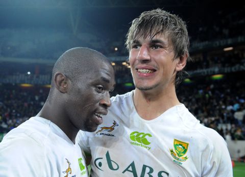 He was named man of the match on his international debut when South Africa defeated Scotland in Nelspruit on June 2013. 