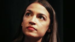LOS ANGELES, CA - AUGUST 02:  New York U.S. House candidate Alexandria Ocasio-Cortez sits at a progressive fundraiser on August 2, 2018 in Los Angeles, California. The rising political star is on her third trip away from New York in three weeks and is projected to become the youngest woman elected to Congress this November when she will be 29 years old.  (Photo by Mario Tama/Getty Images)