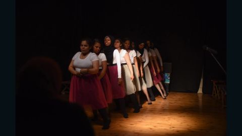 A performance organized by Bussy, a local initiative that coaches women to participate in storytelling performances on sexual harassment and other forms of violence.
