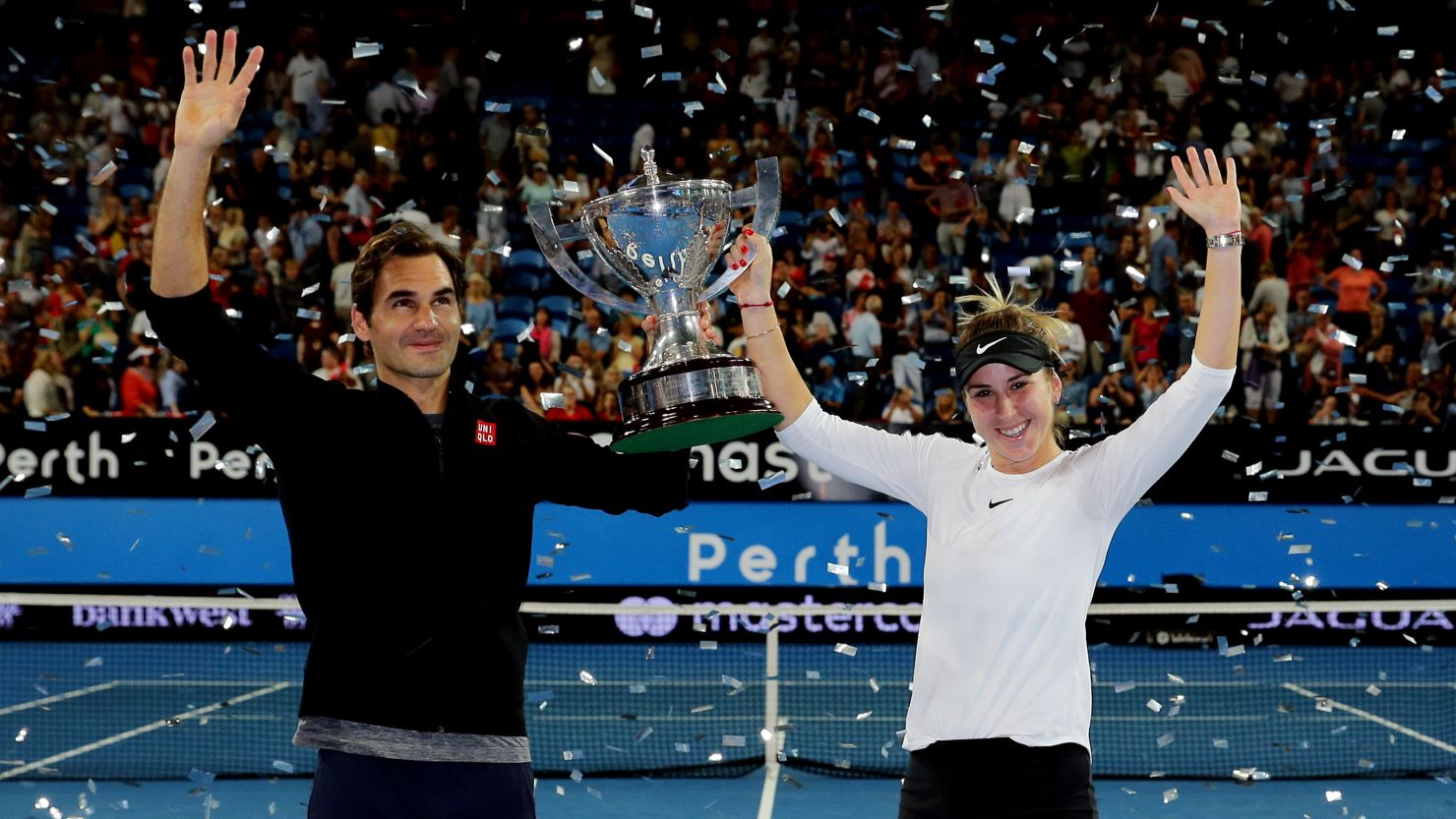 Roger Federer and Belinda Bencic won the Hopman Cup for Switzerland.