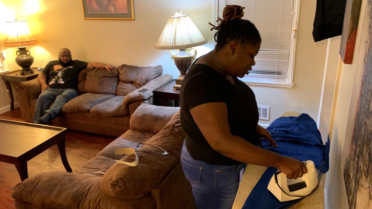 Caraballo's husband, Shalique, drives her to work around 3:30 a.m. five days a week because they only have one car.