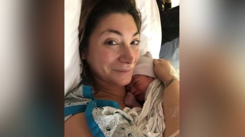 "Jersey Shore" star Deena Cortese shares first images of her baby, named Christopher John.