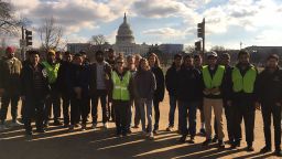 Muslim youth groups help to clean up national parks during the government shutdown. CREDIT: Ahmadiyya Muslim Youth Association