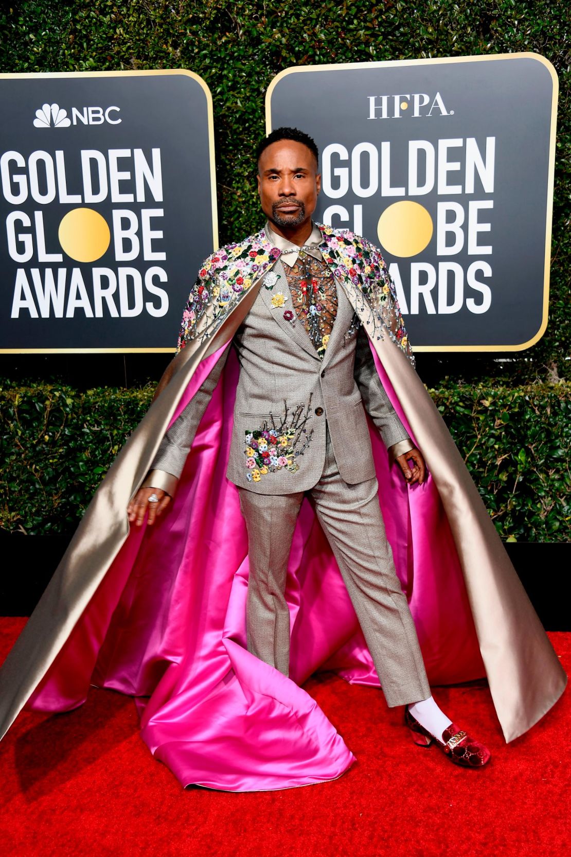 Billy Porter arrives at the 76th Annual Golden Globe Awards held at the Beverly Hilton Hotel.