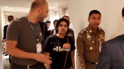 Immigration Bureau, Royal Thai Police

Rahaf Mohammed Mutlaq Al-Qunun the Saudi teenager who claims to be fleeing her abusive family and barricaded herself in a Bangkok airport transit hotel has left the hotel under UNHCR protection looking ìhappy and relaxed.î
 
Thai Police Lieutenant Colonel Surachet Hakpal said ìWe will arrange a safe place for her to stay under care of UNHCR.î
 
After meeting with Thai immigration officials and UNHCR representatives she has left the hotel with UNHCR staffs from back door avoiding the waiting media outside, Hakpal told CNNís Kocha Olarn who is at Bangkok.
 
UNHCR released a statement during the meeting, it said that the UNHCR was ìassessing her need for international refugee protection and find an immediate solution for her situation.î