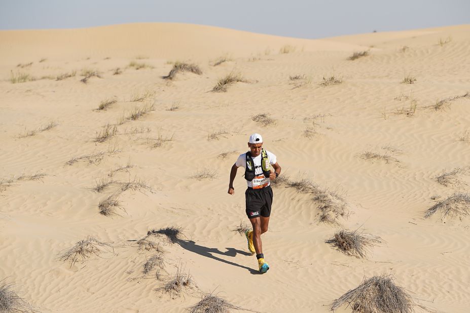 Running these distances in the desert is "not something that is taken on lightly" says race manager Ole Brom, who adds that on the first day one athlete collapsed unconscious after becoming dehydrated.