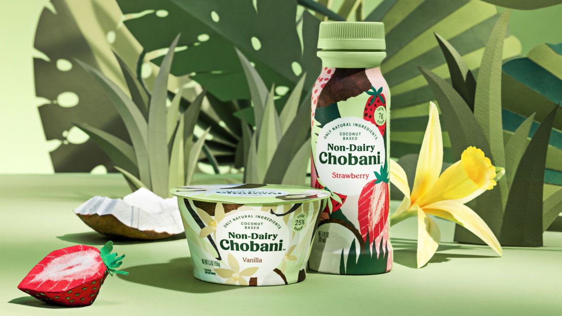 Chobani's non-dairy line is coconut based. 