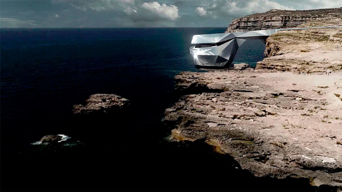 <strong>Memorial arch</strong>: Andreev says he was a longtime visitor to Malta and loved visiting the Azure Window prior to its collapse. He says his design is a memorial to the arch, not a mere copy. 
