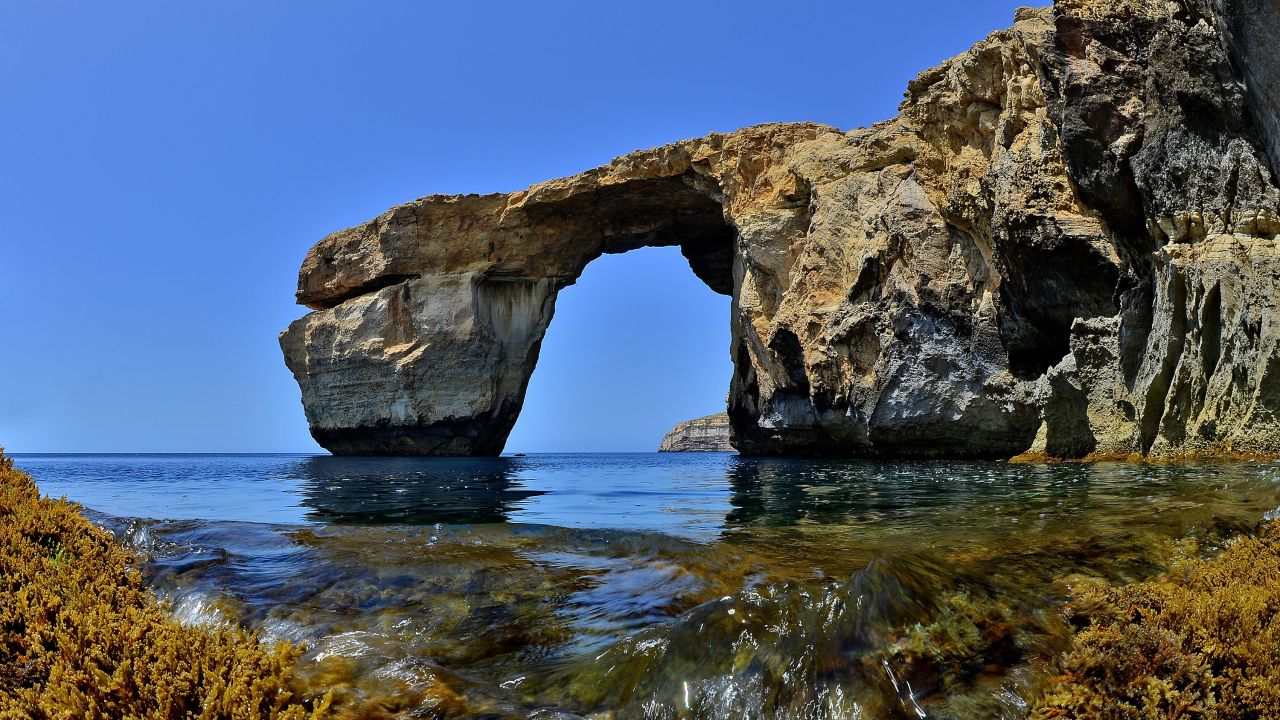 <strong>Former glory:</strong> The spectacular limestone arch was once a prime sunset spot on Malta's Gozo island. It collapsed due to natural erosion and is much missed.