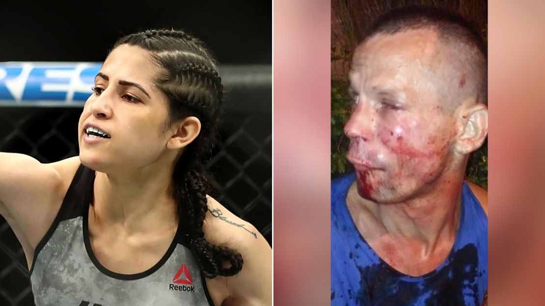 A would-be robber in Brazil was made to regret the moment he targeted the Ultimate Fighting Championship's (UFC) Polyana Viana. CREDIT: danawhite/Instagram/Joe Scarnici/Getty Images