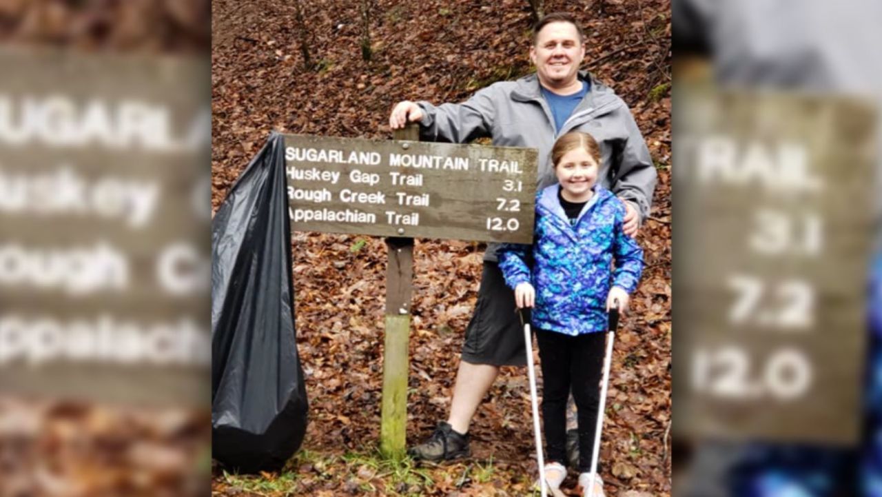"I don't want to be famous. I just want to help clean up the park," Erica Newland told her dad, Marc, when she saw all the attention she was getting online.
