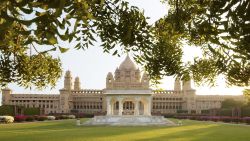 A general view of the Umaid Bhawan Palace where the Indian wedding of Liz Hurley and Arum Nayar took place in Jodhpur, India.