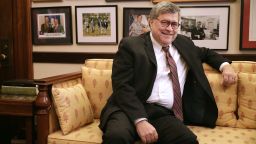 Attorney General nominee William Barr meets with Senate Judiciary Committee member Sen. Lindsay Graham, a South Carolina Republican, on Wendesay in his office in the Russell Senate Office Building on Capitol Hill.  (Photo by Chip Somodevilla/Getty Images)