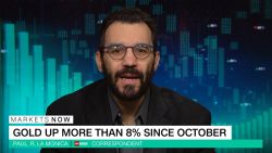 Gold is up more than 8% since October. CNN's Paul R. La Monica tells Richard Quest why investors are bullish on gold.