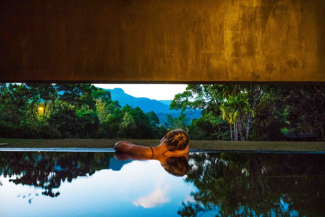 <strong>Santani, Sri Lanka:</strong> On a 48-acre abandoned tea estate -- overlooking a UNESCO World Heritage site, the Knuckles Mountain Range -- offers seven- to 21-night wellness packages with focuses like detox, stress, health, yoga and even addiction.
