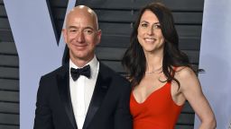 Jeff and MacKenzie Bezos arrive at the 2018 Vanity Fair Oscar Party in Beverly Hills, California.