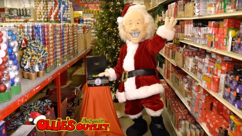 Ollie's goofy advertisements show off the company's warehouse-like stores.