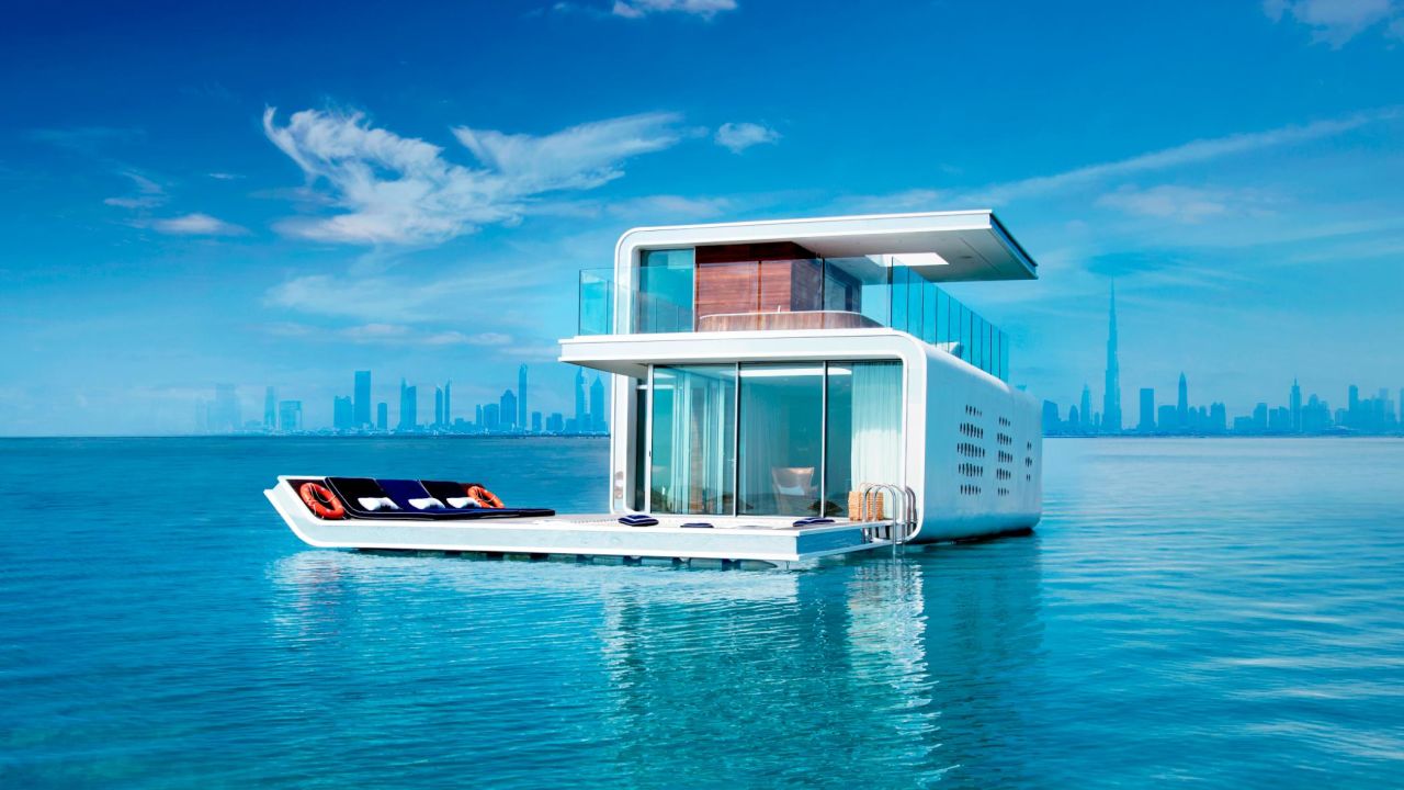 A Floating Seahorse, a under-over water villa first unveiled in 2015.