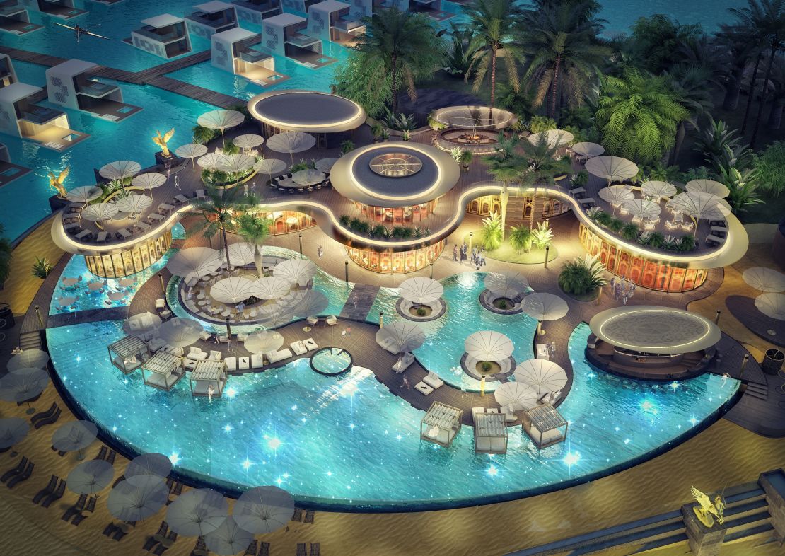 A rendering of what St Petersburg Island will look like when finished.