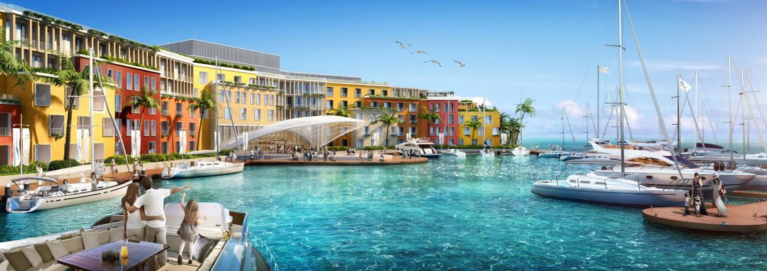 A rendering of the Portofino resort.