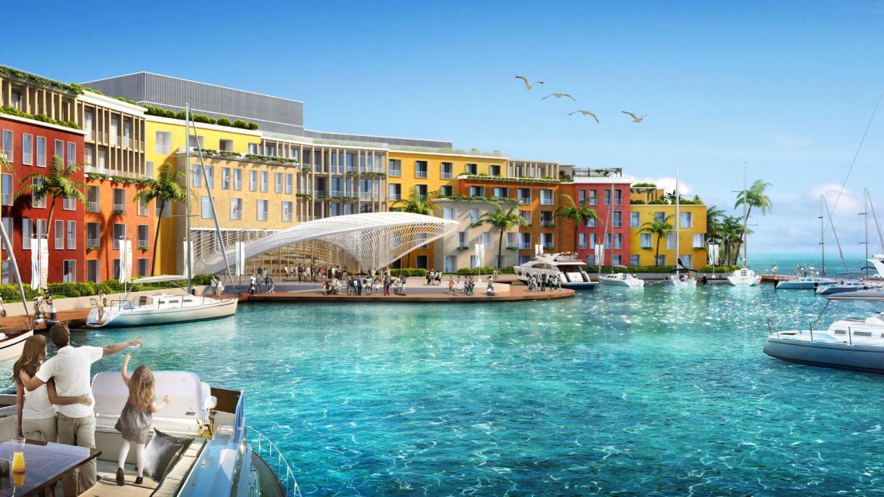A rendering of the Portofino resort.