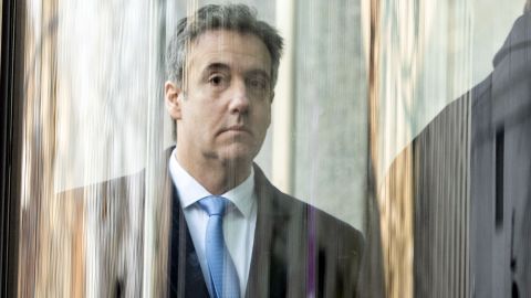 In December 2018, US President Donald Trump's former attorney Michael Cohen arrives at US Federal Court in New York.