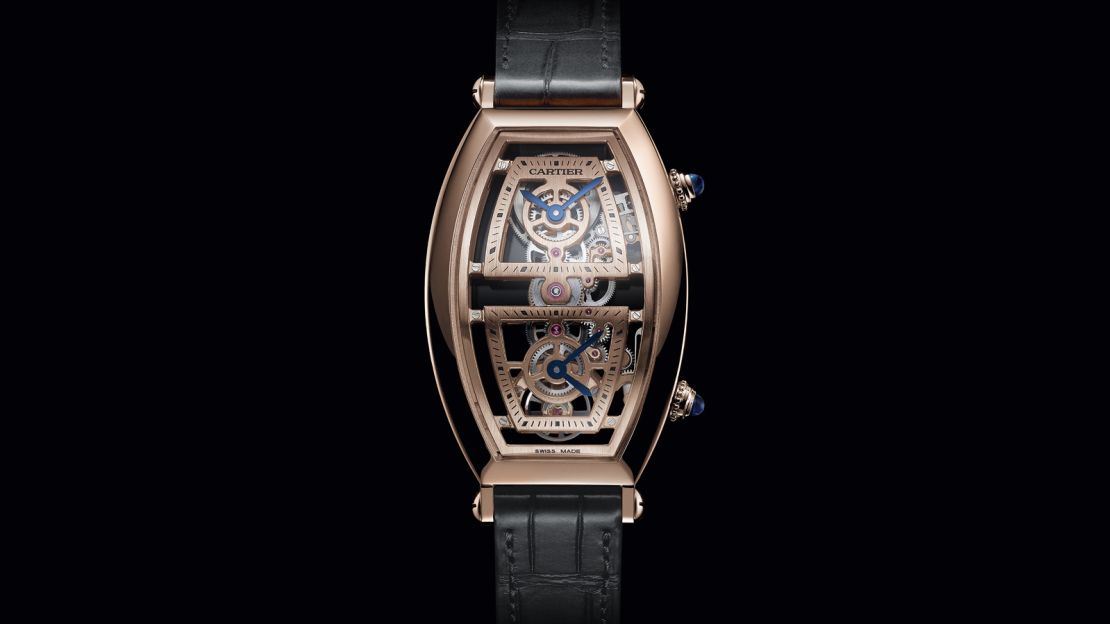 Cartier Tonneau XL Skeleton Dual Time